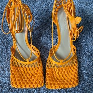 New Bottega Veneta Orange Shoes